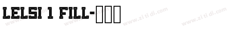 Lelsi 1 fill字体转换